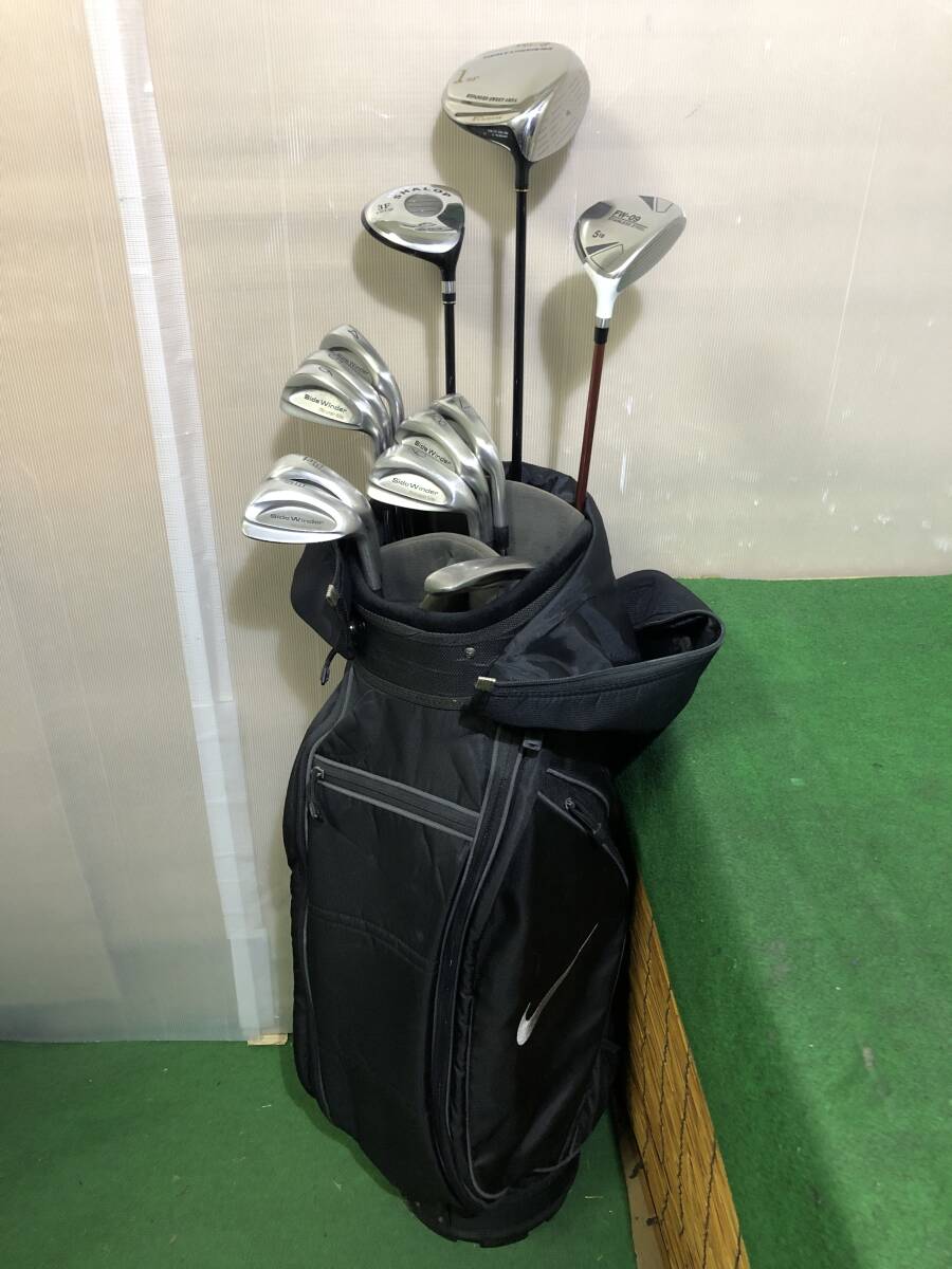 送料無料☆maruman マルマン など12本組 中古ゴルフクラブセット☆おてがる配送☆〔5184〕 ※BGのフードに難あり拍卖