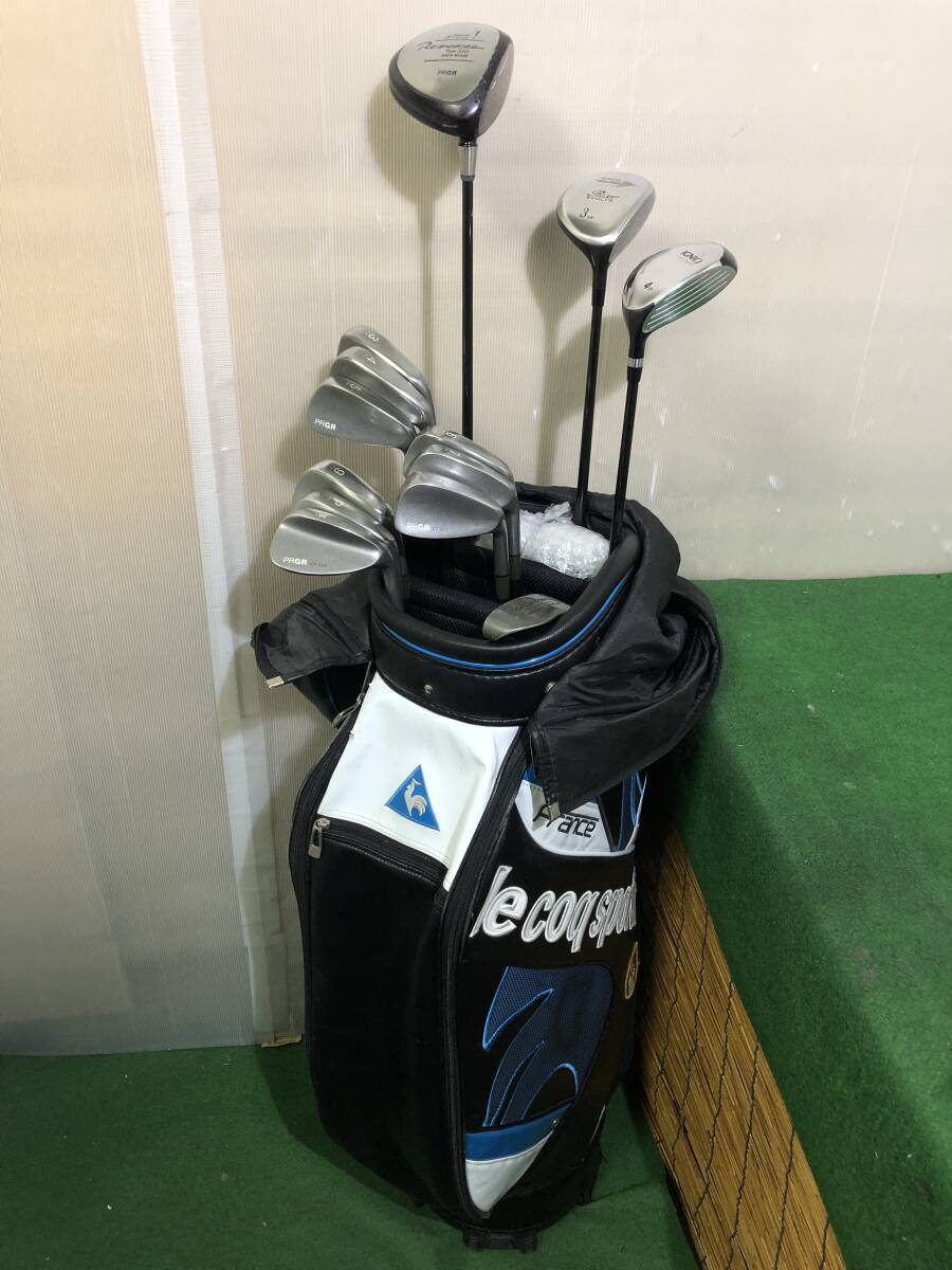 送料無料☆PRGR/プロギア など13本組 中古ゴルフクラブセット☆おてがる配送☆〔5207〕※BGに使用感あり拍卖