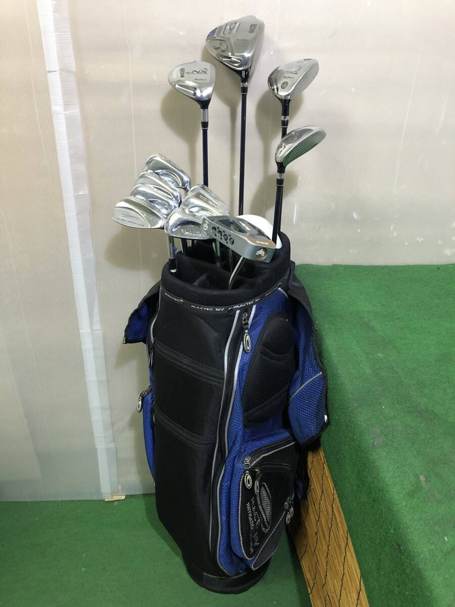 送料無料☆おてがる配送☆マグレガー MacGregor など 12本組 中古ゴルフクラブセット〔5213〕※BGに痛みあり/クラブに使用感あり拍卖