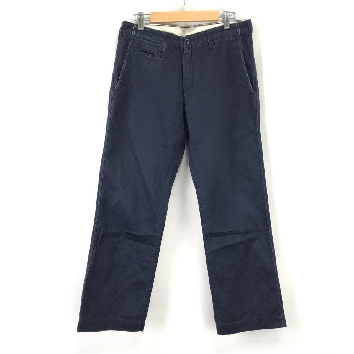 Adam et Rope'【アダムエロペ】コットン/チノパンツ【メンズ40/股下74cm/ネイビー/navy】ズボン/ボトムス/Pants/Trouser◆BJ033-b拍卖