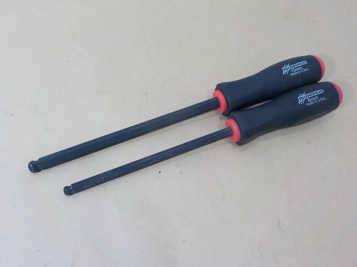 d397★BONDHUS ボンダス ボールポイント 8mm 10mm 六角レンチ ヘックス拍卖