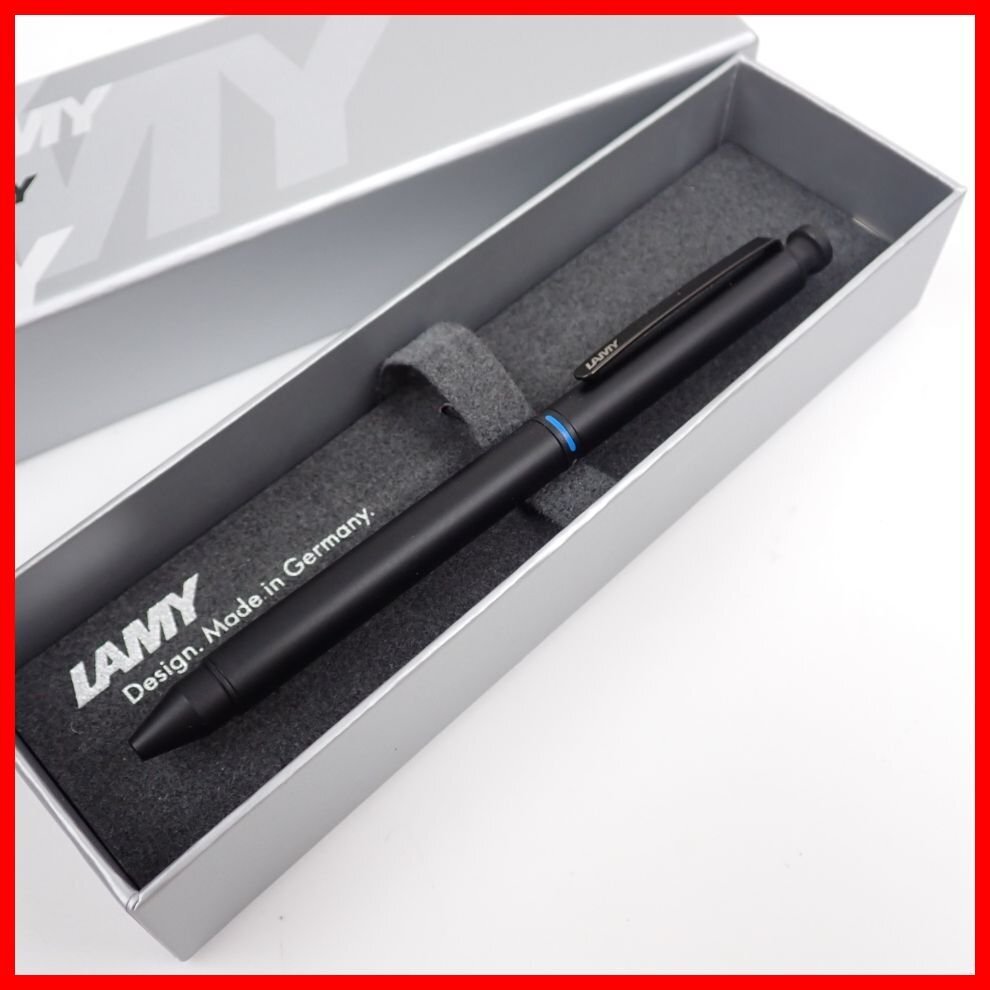 ★未使用 LAMY/ラミー トライペン ブラック/ボールペン2色+シャープペンシル/付属品有り/多機能ペン/筆記用具&1640500965拍卖
