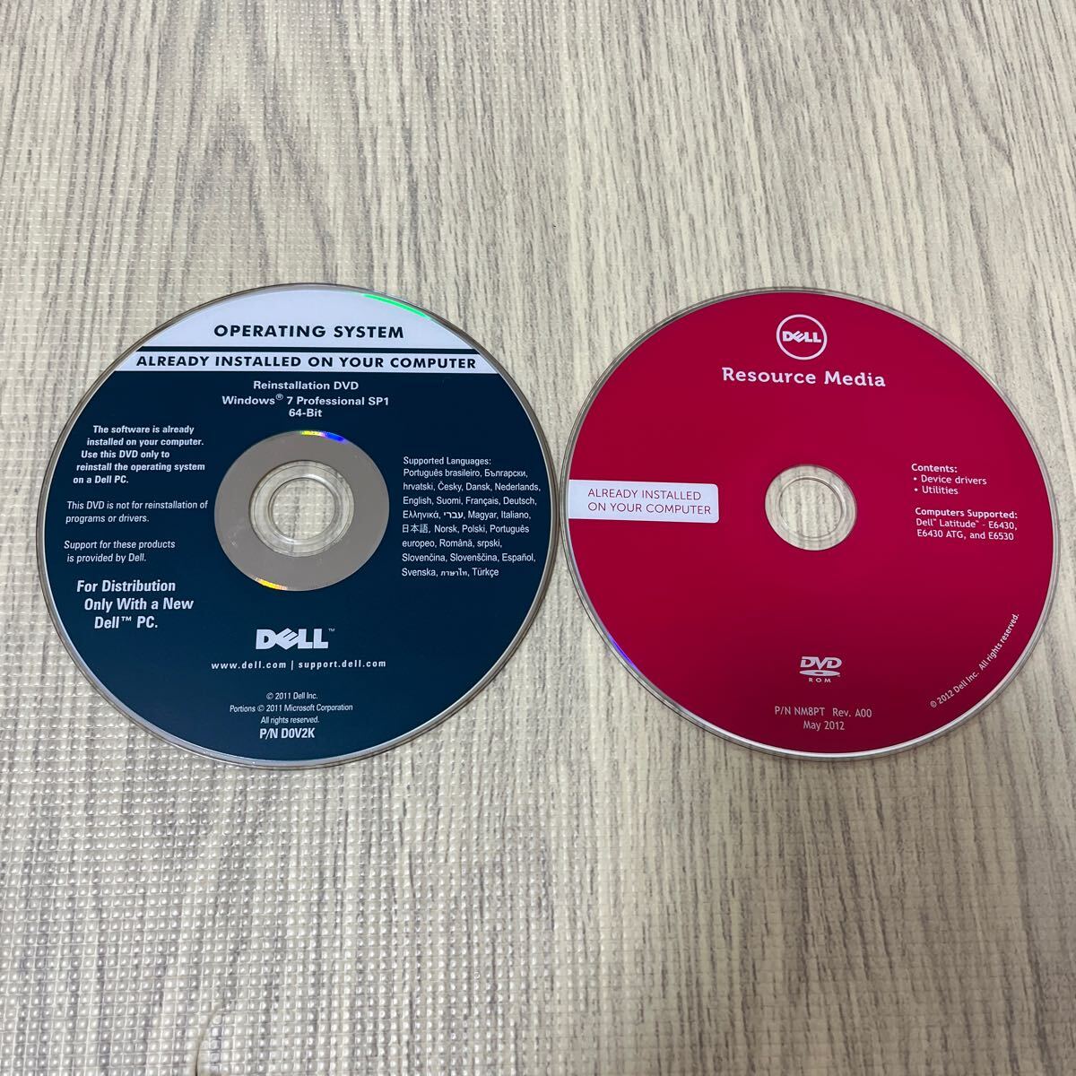 ★開封品★ DELL Latitude E6430 E6430 ATG and E6530 Windows7 64-bit リカバリ ドライバー ディスク DVD 2枚セット 拍卖