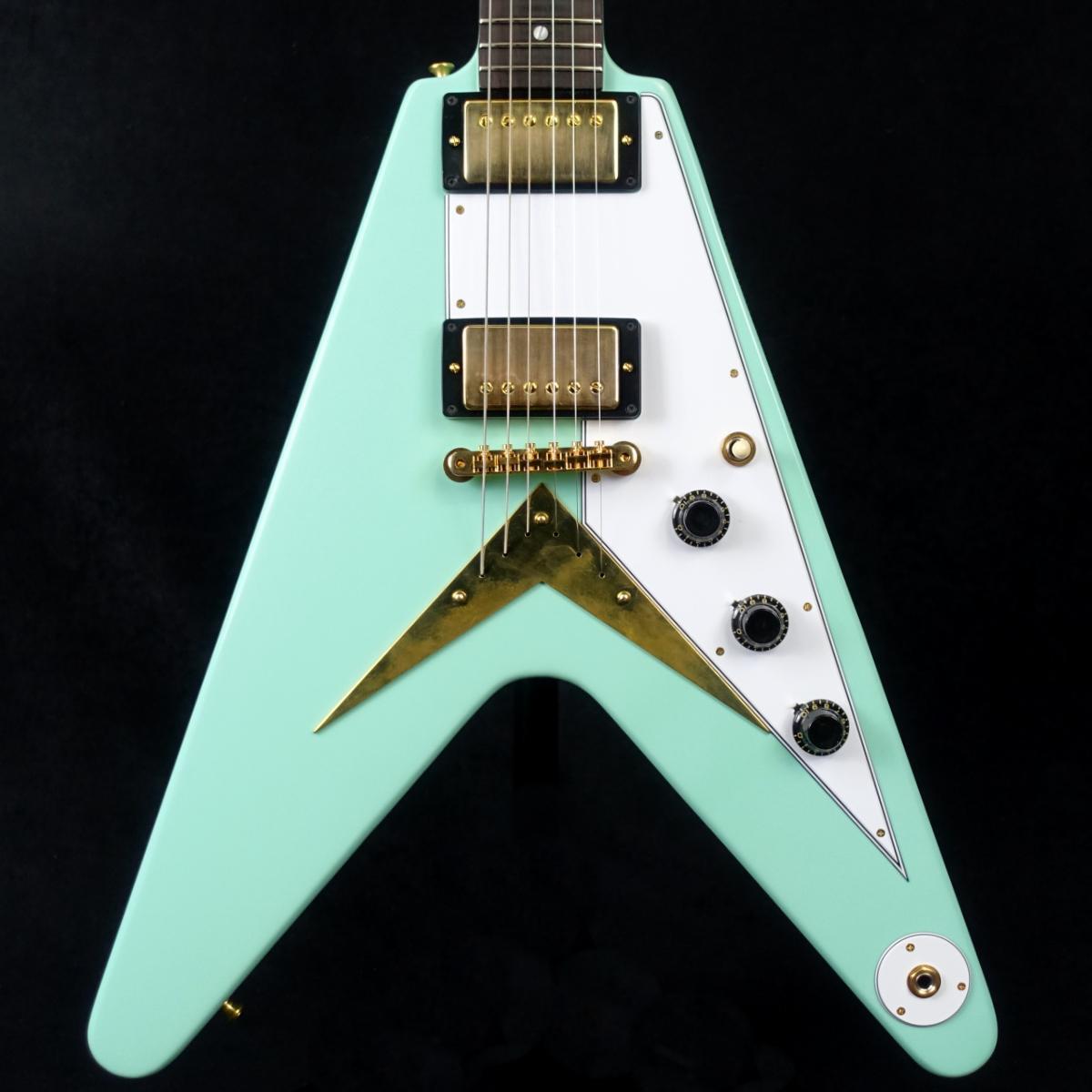 1958 Korina Flying V Reissue VOS Kerry Green White Pickguard GH拍卖
