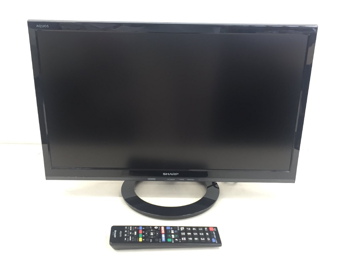 SHARP(シャープ) LED AQUOS LC-22K30 22V型 地デジ液晶テレビ 15年製 リモコン、カード付 (管:2FO-S)拍卖