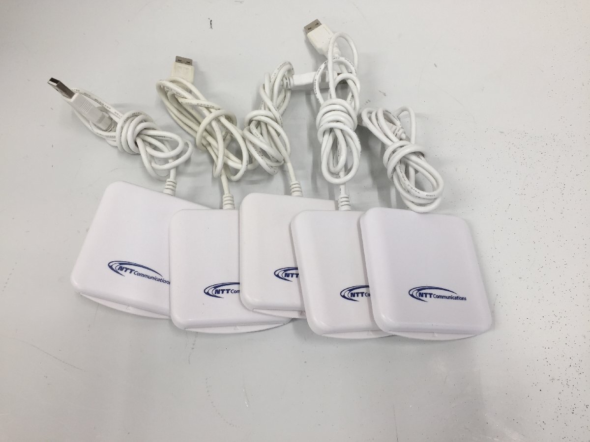 ACR39-NTTCom ICカードリーダライタ 確定申告 e-Tax マイナンバカード住民基本台帳カード対応 5個セット(2F)拍卖