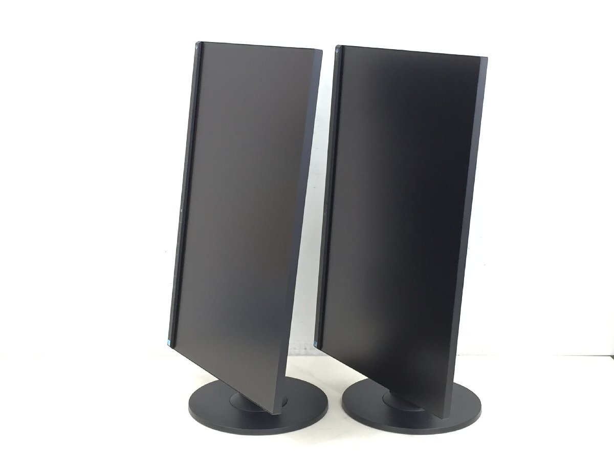 EIZO 24.1型 液晶モニター FlexScan EV2455 高さ調整 縦回転 2台まとめセット (使用時間:6286H・7151H) 中古品(管:2C-S)拍卖