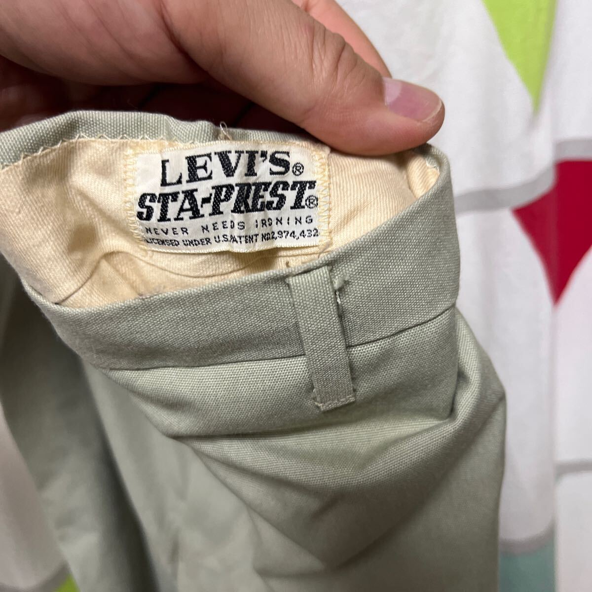 レア!ビンテージ60's リーバイスLevi's 初期スタプレ STA-PREST デッドストック未洗い未使用 ビッグE時期拍卖