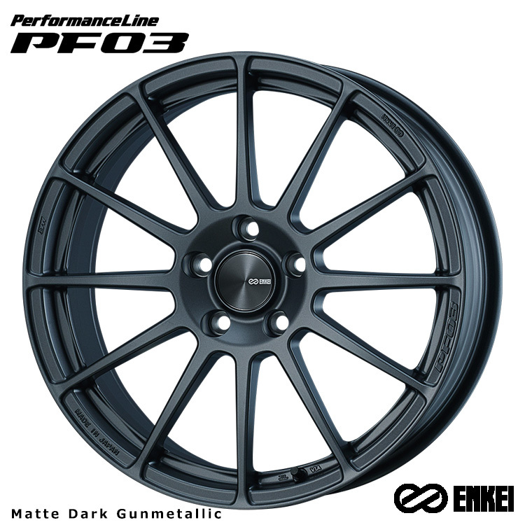 送料無料 エンケイ ENKEI PerformanceLine PF03 (MDG) 7J-17 +48 5H-114.3 (17インチ) 5H114.3 7J+48【1本単品 新品】拍卖