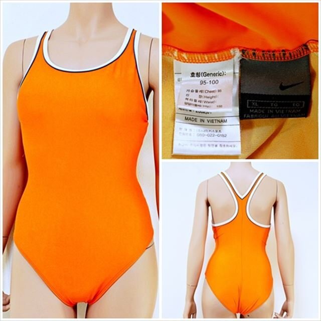 CX2-937//NIKE/ナイキ☆ビッグなLサイズ☆競泳水着/レディース☆鮮やかなオレンジが肌を引き立てる※一番安価な送料はゆうパケット280円拍卖