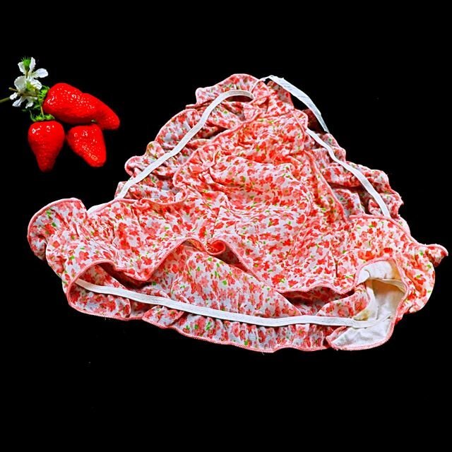 CX3-004//新品タグ付き☆小花柄×ふんわりフリルの総シフォン素材☆ショーツ※一番安価で送料はゆうパケット250円【8/14~17日は休業です】拍卖