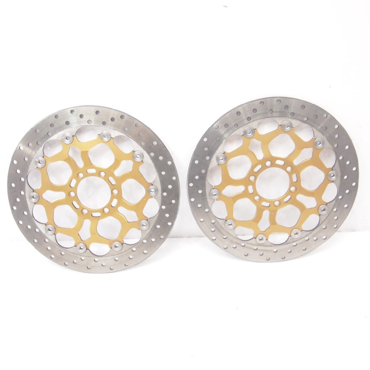 モンスターS4R純正ブレーキディスク左右 目立つ歪みなし 4.8mm残 996 998 SS1000 ST4拍卖