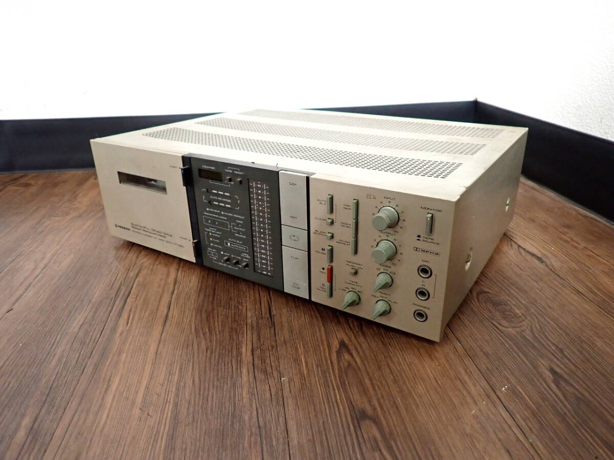 中古 ステレオカセットデッキ Pioneer CT-980 パイオニア STEREO CASSETTE TAPE DECK 100V 38W オーディオ機器 音響機材 ジャンク品 2拍卖