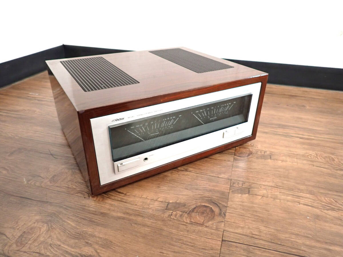 中古 ステレオパワーアンプ Victor M-L10 ビクター 100V 350W ブラウン 昭和 レトロ オーディオ機器 音響機材 埼玉県 戸田市 9拍卖