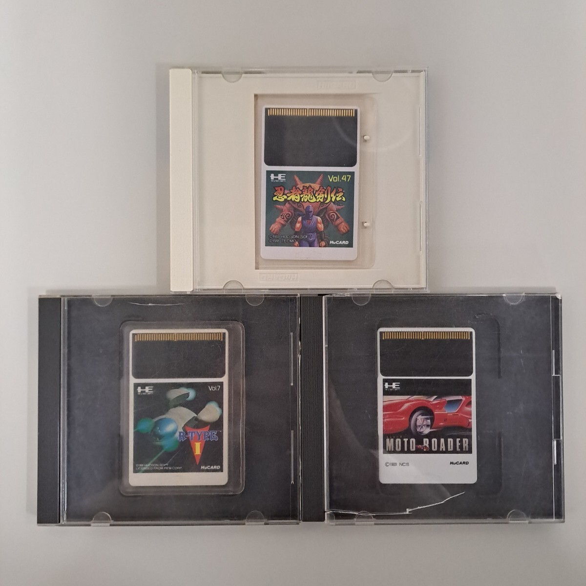 ★即決★送料無料★【PC-Huカード】 忍者龍剣伝・R-TYPE アールタイプ・モトローダー セット まとめ売り拍卖