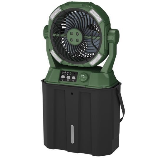 上質扇風機 キャンプ 扇風機 噴霧機能 加湿 20000mAh 冷風機 自動首振り リモコン付き 吊り下げ 4段階風量6L水タンク 自動首振り LED照明拍卖