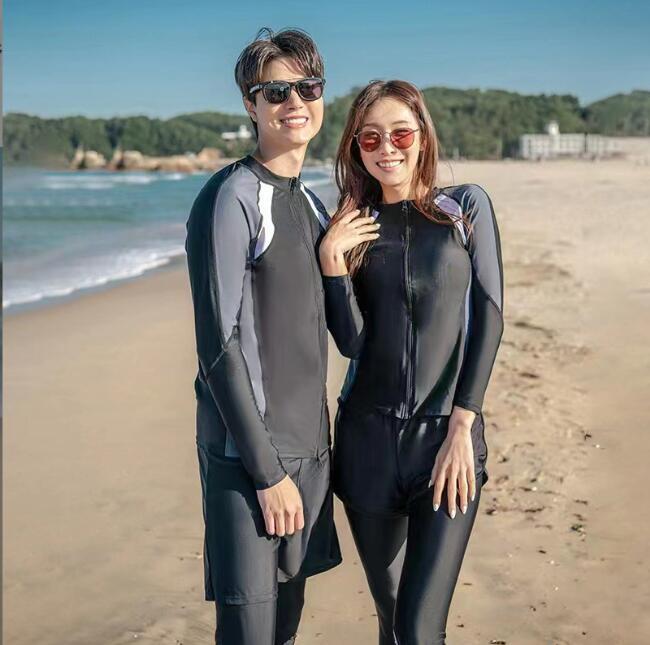 人気 新品 ラッシュガード メンズ 水着 上下 セット 長袖 日焼け対策 UVカット 3ピース(男性) 5ピース(女性)拍卖