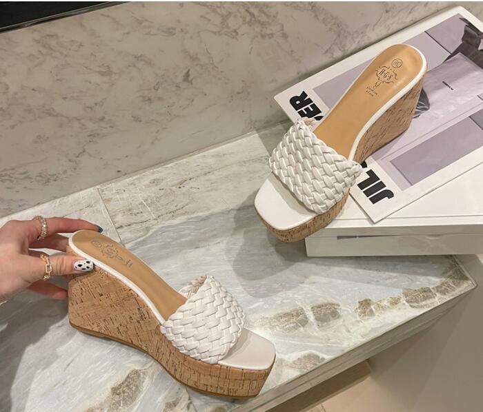 人気全2色 ビーチサンダル ミュール 厚底 ウエッジ 無地 シンプル 39 ホワイト拍卖