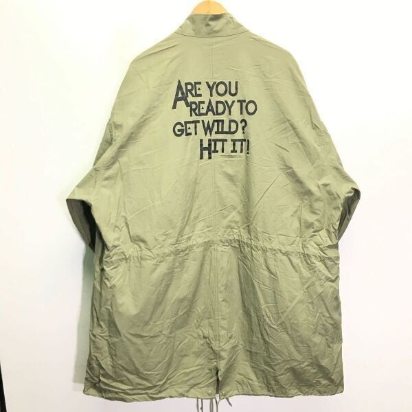 トレンドのビッグシルエット◎【WEGO】ウィゴー モッズコート アウター 古着コーデ アメカジ ゆるダボ ストリート カーキ M /Y30149ii拍卖