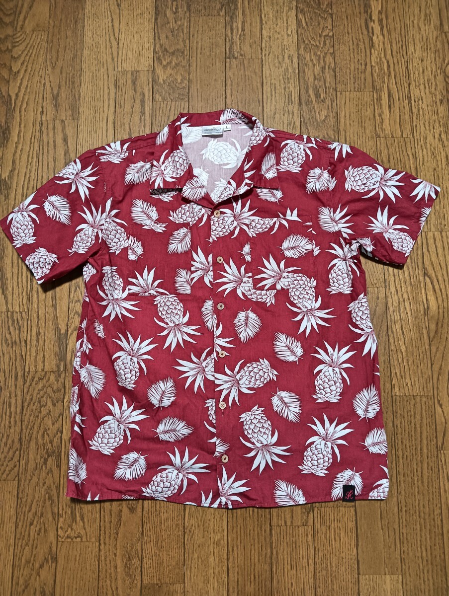 GRAMICCI グラミチ 半袖シャツ アロハシャツ ハワイアンシャツ パイナップル サイズL メンズ M 人気モデル 拍卖