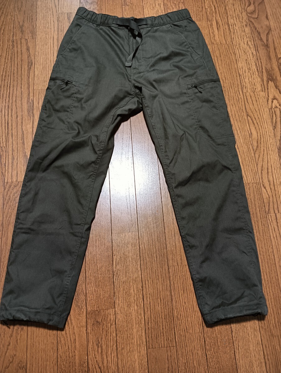 UNIQLO ユニクロ ヒートテック クライミングパンツ ジョガーパンツ 裏起毛/防寒 サイズM カーキ メンズ カーゴポケット テーパード拍卖
