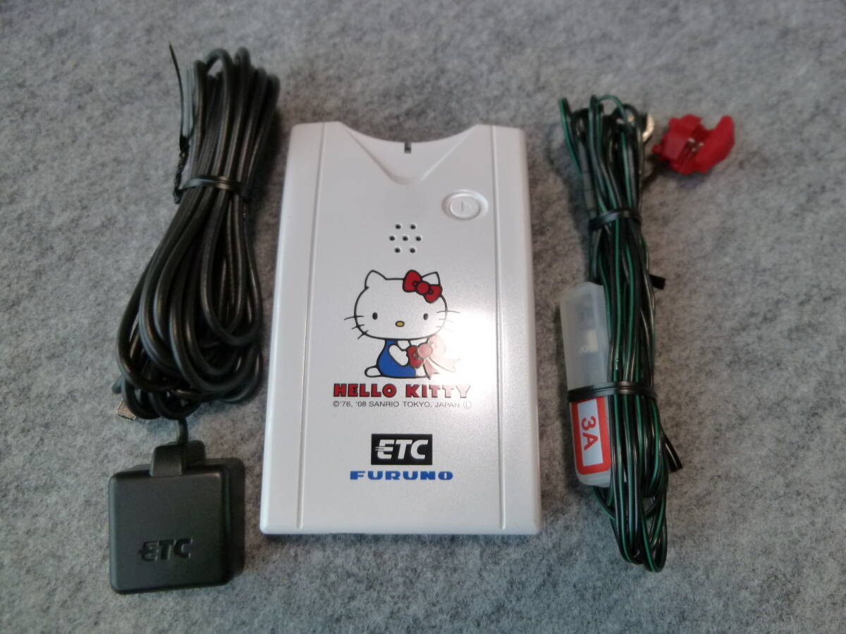 FURUNO FNK-M05T ハローキティ モデル 音声 (キティちゃんボイス) アンテナ分離型 ETC 電源コード、アンテナ 動確済 中古拍卖