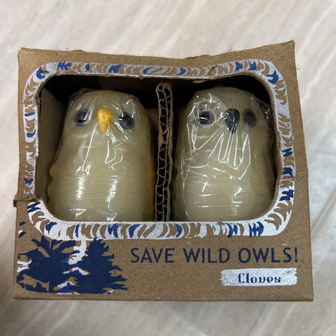 ●1-5●ふくろうキャンドル フクロウ インテリア拍卖
