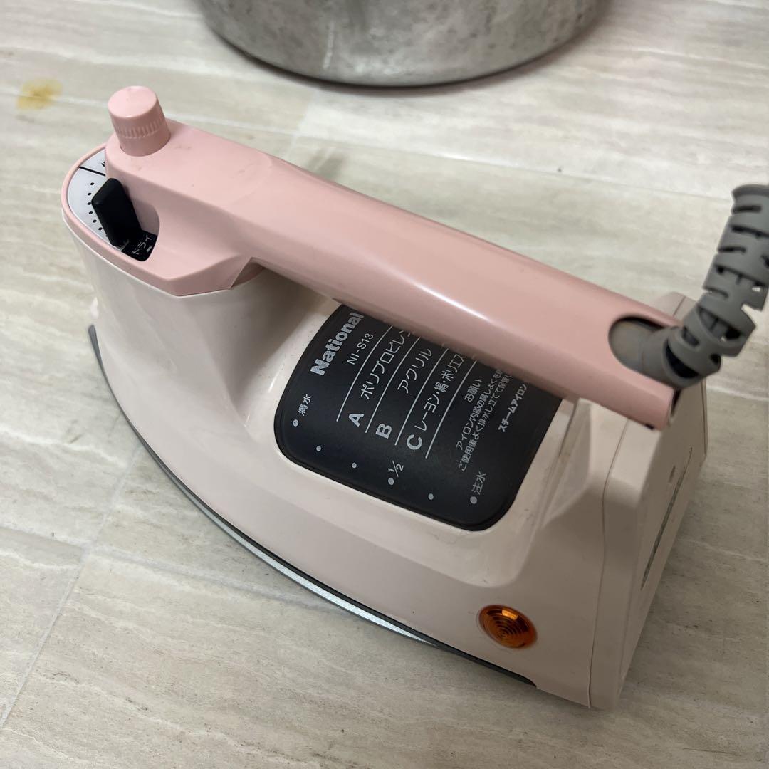 ▲3-4▲National NI-S13-P スチームアイロン 昭和レトロ拍卖