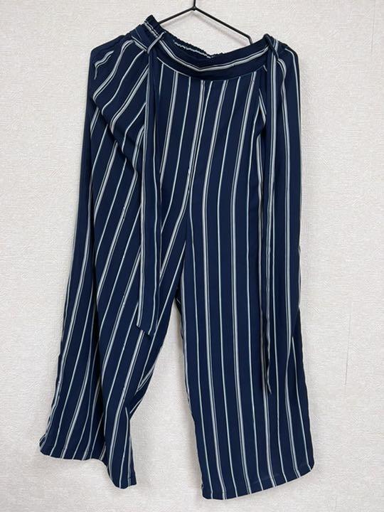 ●2-6奥●アースミュージック&エコロジー パンツ ストライプ柄拍卖