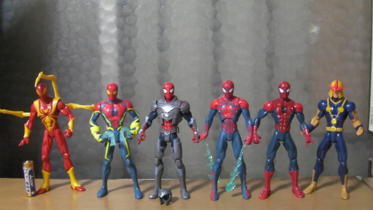 スパイダーマン アクションフィギュア 6体 セット拍卖