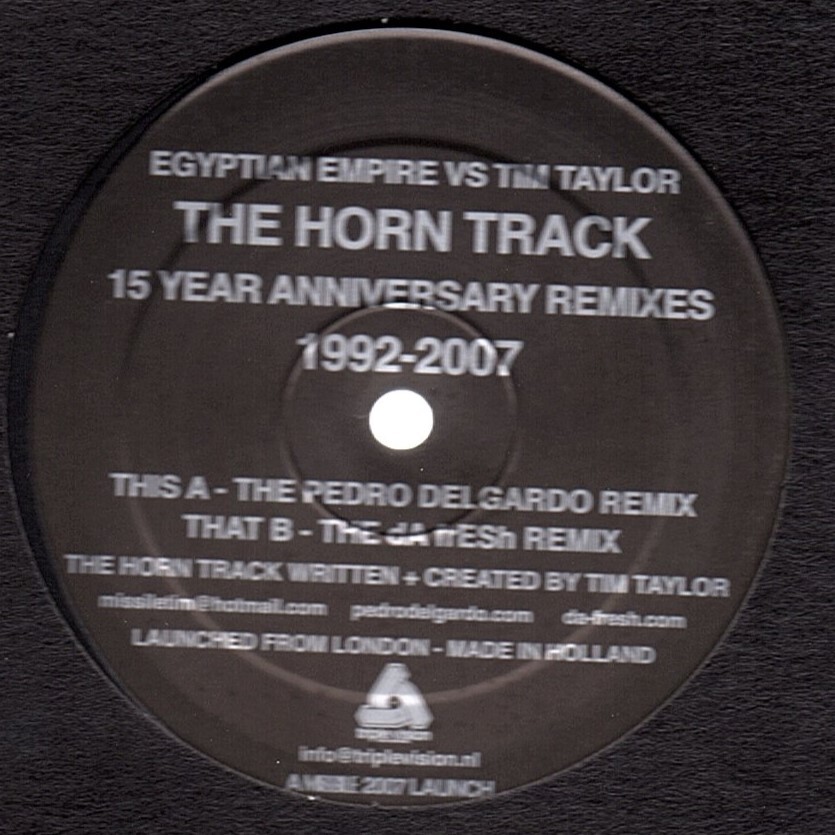 ③12inch) Egyptian Empire vs. Tim Taylor The Horn Track - 15 Year Anniversary Remixes 1992 - 2007拍卖
