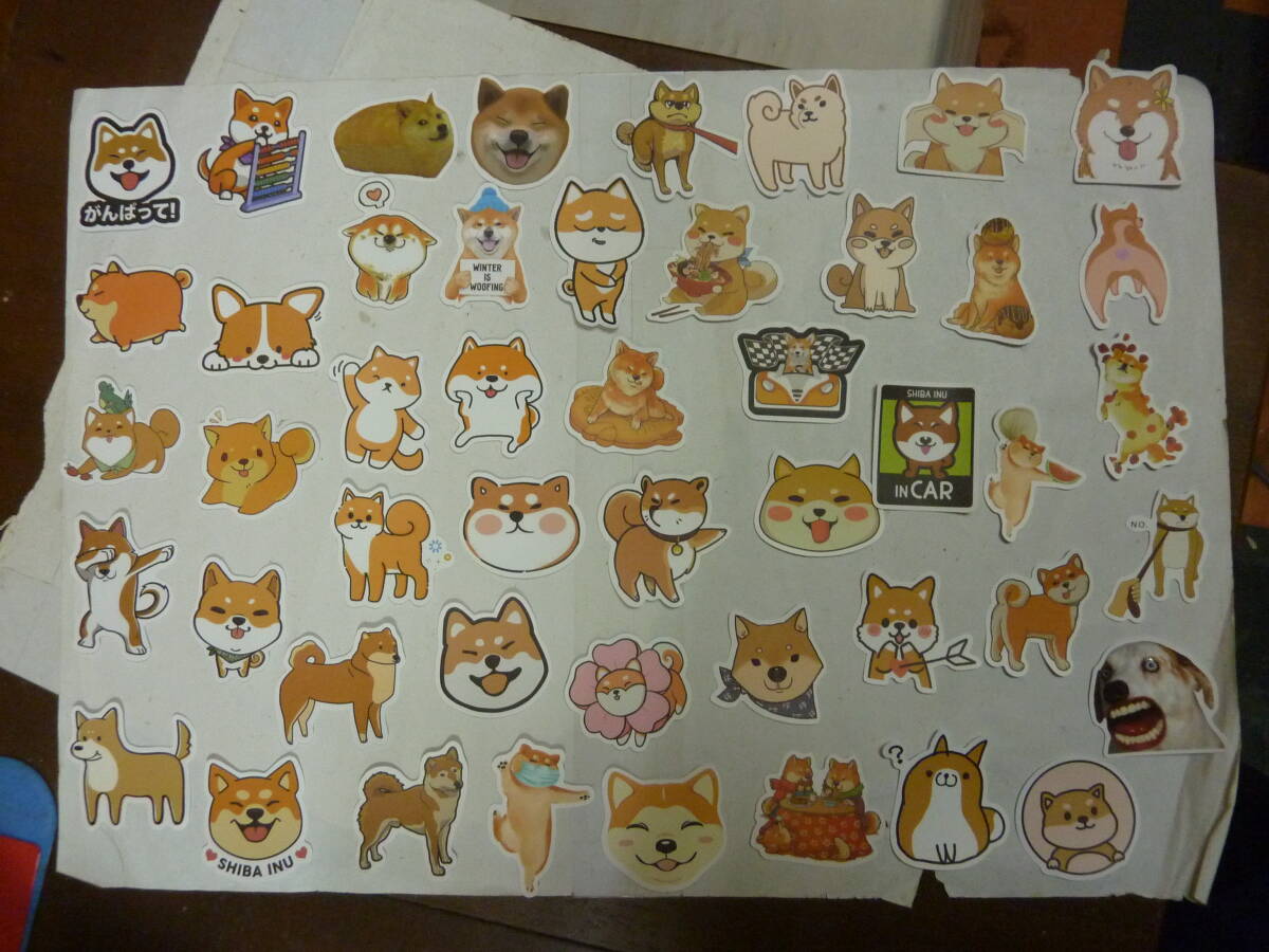 柴犬 他 犬のステッカー 48枚 約5-6㎝ 送料無料拍卖