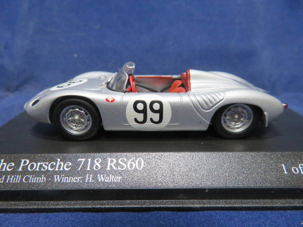 1/43 ポルシェ 718 RS60 Scnauinsiand Hill Climb 1960 ウイナー H.ワルター、 #99拍卖