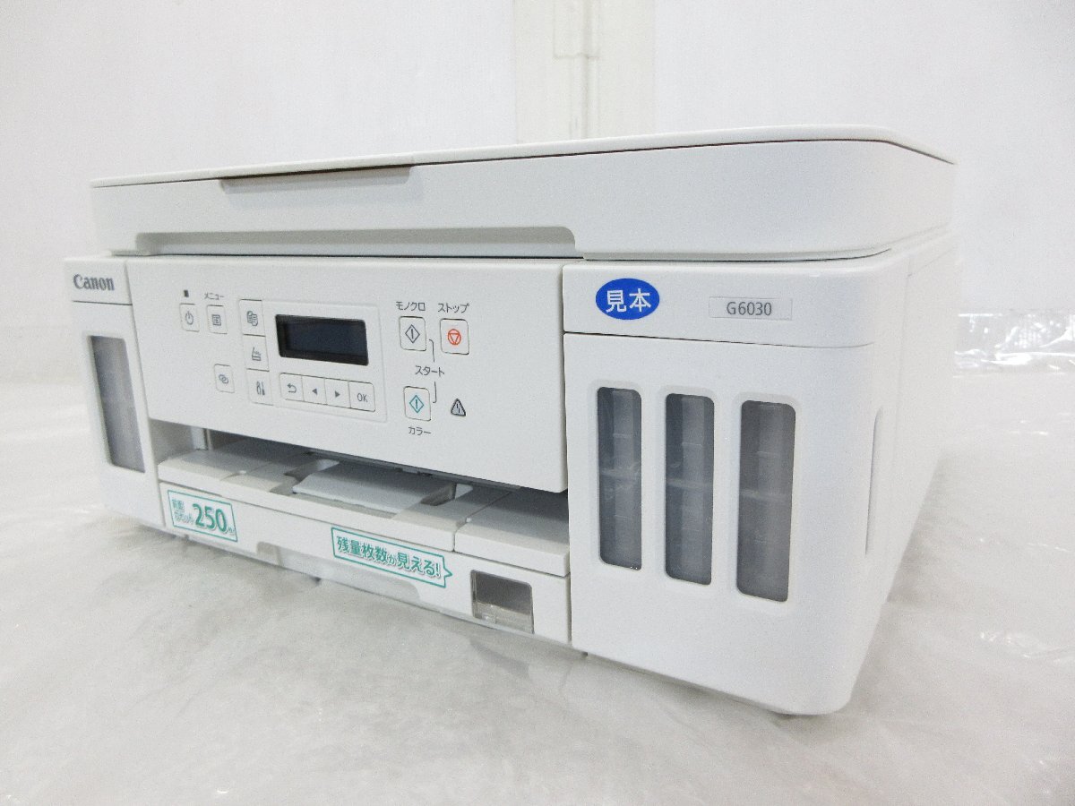 ◎展示見本品 Canon キャノン A4 インクジェットプリンター 複合機 特大容量ギガタンク搭載 G6030 ジャンク w7281拍卖