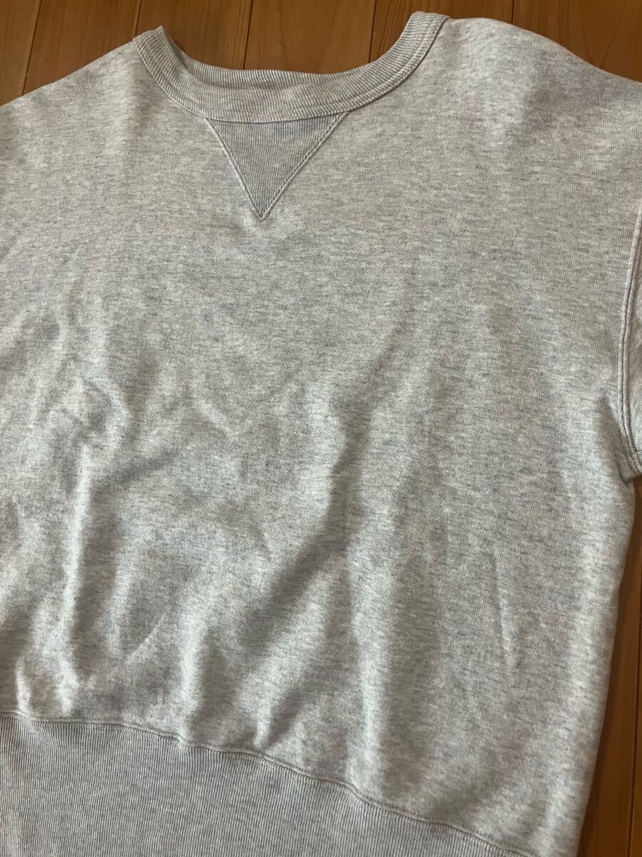 美品 champion チャンピオン L 復刻 両V 半袖 スウェット スエット シャツ ランタグ ランナーズ ヴィンテージ 50s 40s グレー アメカジ拍卖