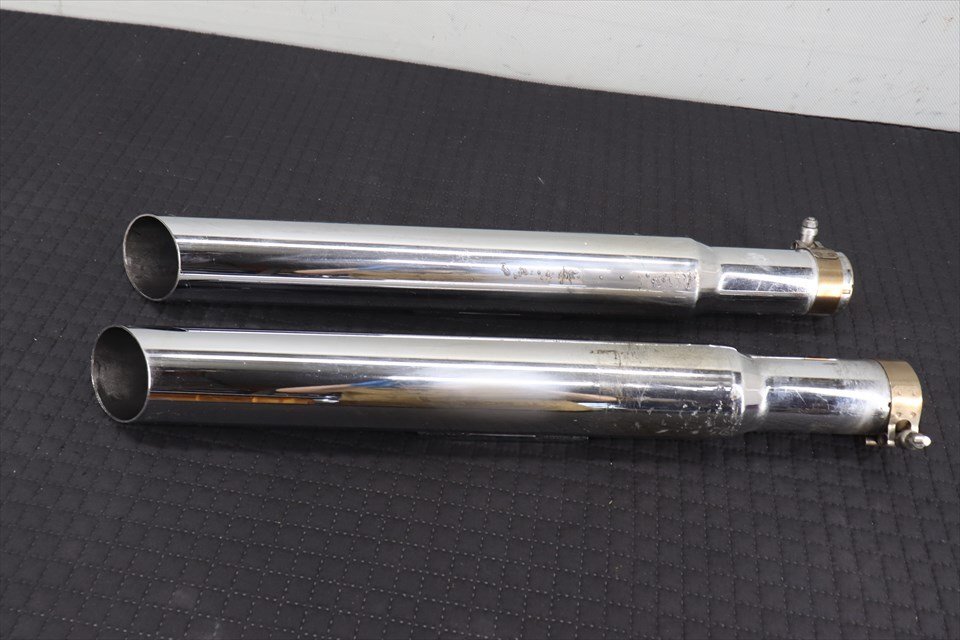 328859 ハーレー ダイナ モーターステージ スリップオン マフラー サイレンサー 63スラッシュ ブラス FXD FXDL 拍卖