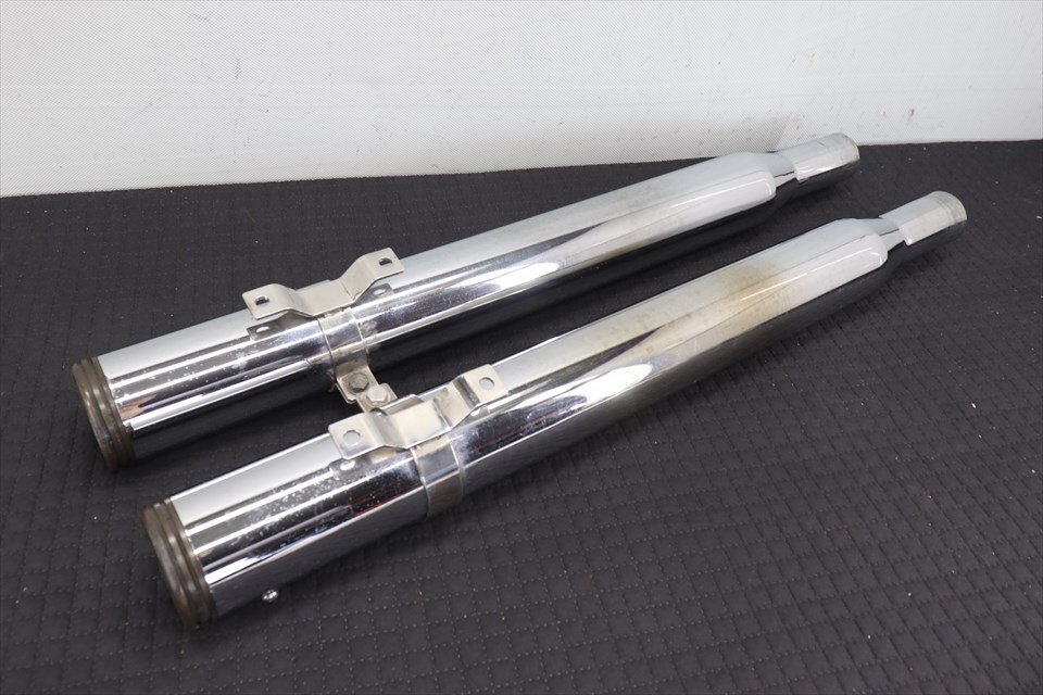 328957 ハーレー ツーリング ~16年 モーターステージ スリップオン マフラー サイレンサー ブラス グライドストレート拍卖