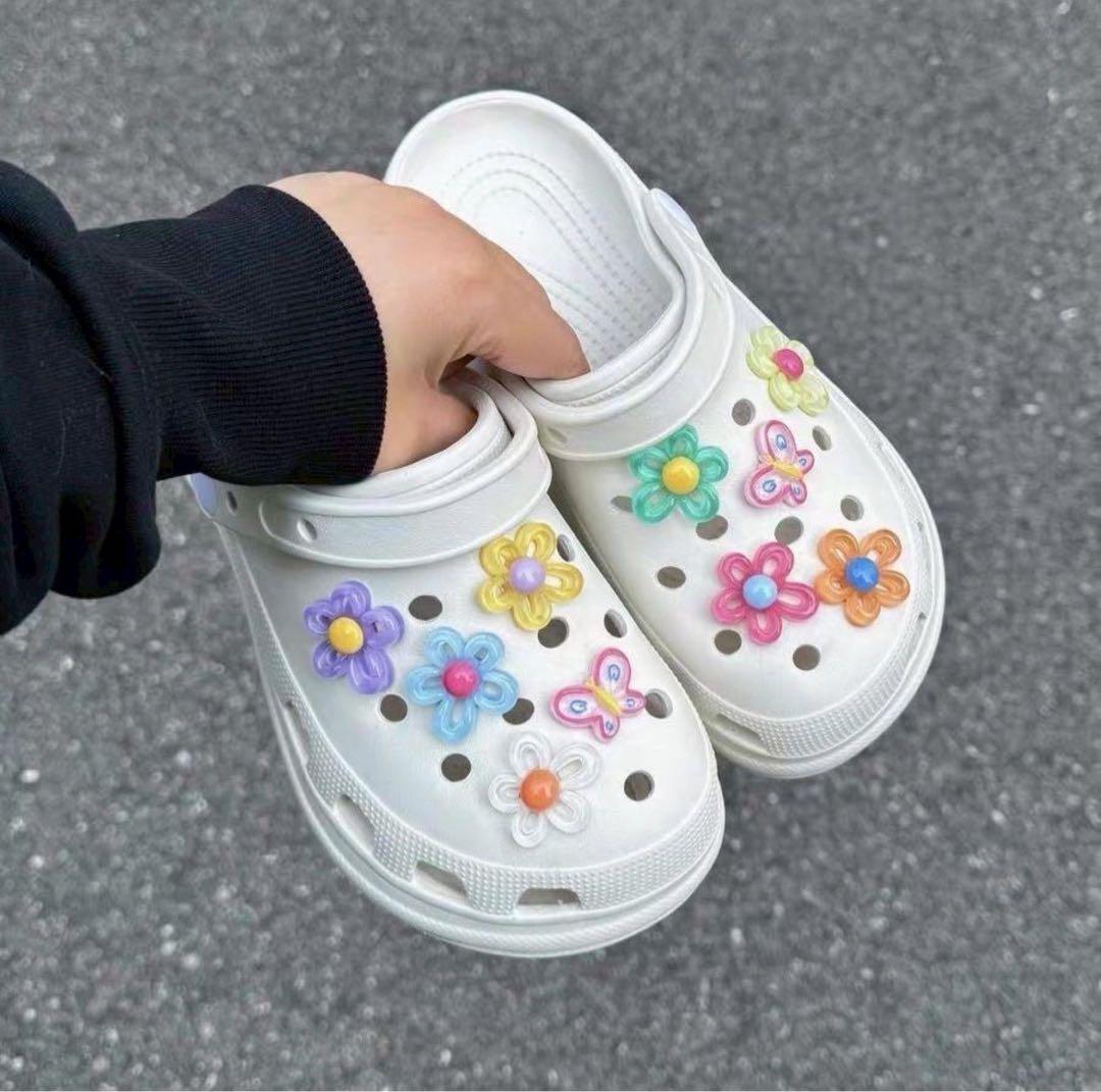 クロックス crocs ジビッツ デコ y2k お花 サンダル アクセサリー拍卖