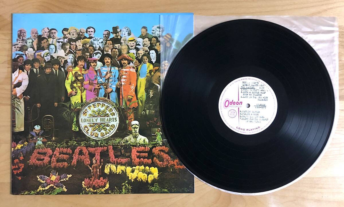 【Odeon ガリ刷 見本盤 プロモオンリー黒盤】The Beatles ザ・ビートルズ / Sgt. Pepper's Lonely Hearts Club Band (OP-8163) JAPAN PROMO拍卖