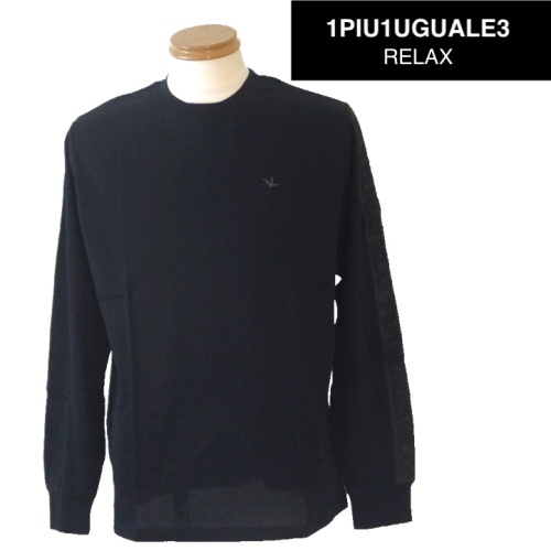 【2025春夏新作SALE】1PIU1UGUALE3 RELAX ウノピゥウノウグァーレトレ リラックス ロングTシャツ Lサイズ 072-黒系拍卖