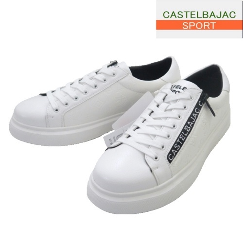【2025春夏新作SALE】カステルバジャック/CASTELBAJAC 家紋型押しスニーカー 65/26.5cm 126-白系拍卖