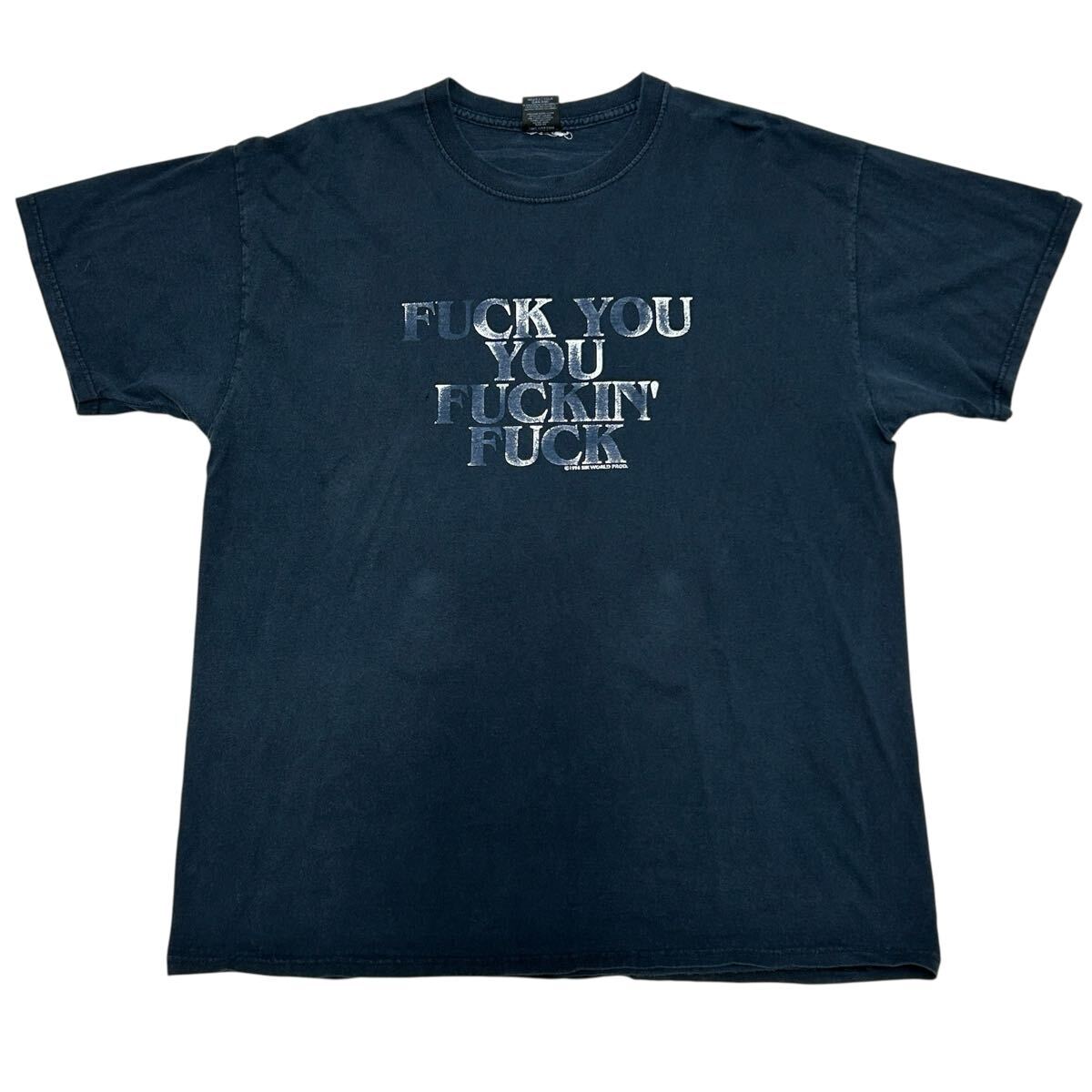 ビンテージ 90s 1996年 SIK WORLD ブルーベルベット ムービー 映画 FUCK YOU YOU FUCKIN’ FUCK Tシャツ デニスホッパー 2507拍卖