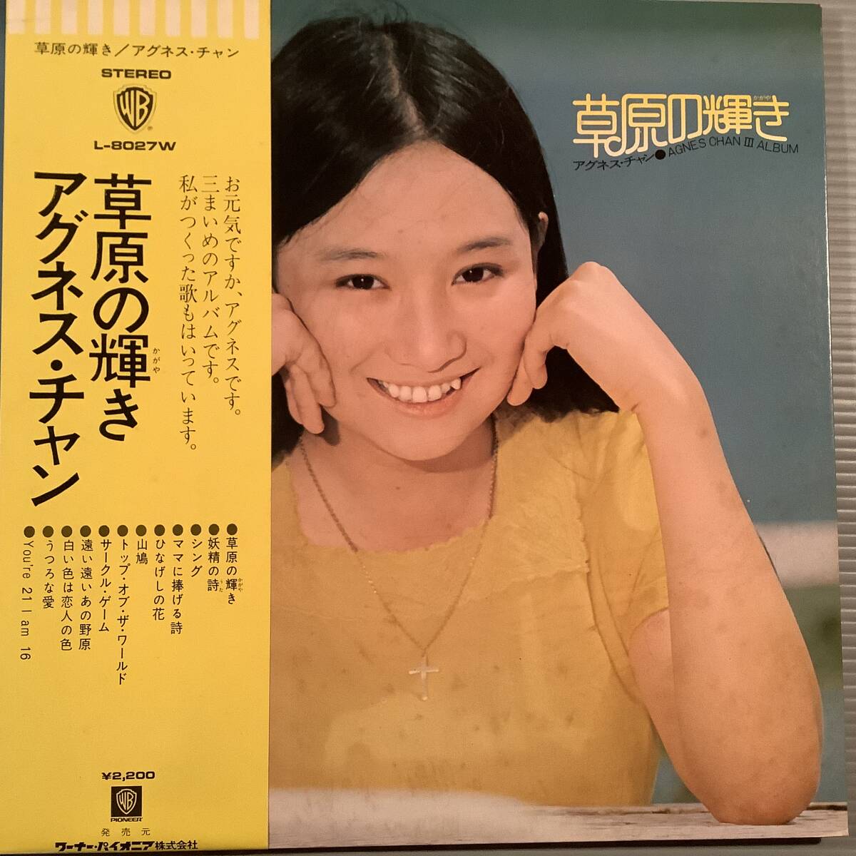 L(初回盤)●アグネス・チャン/草原の輝き●補充表 帯付美品!拍卖