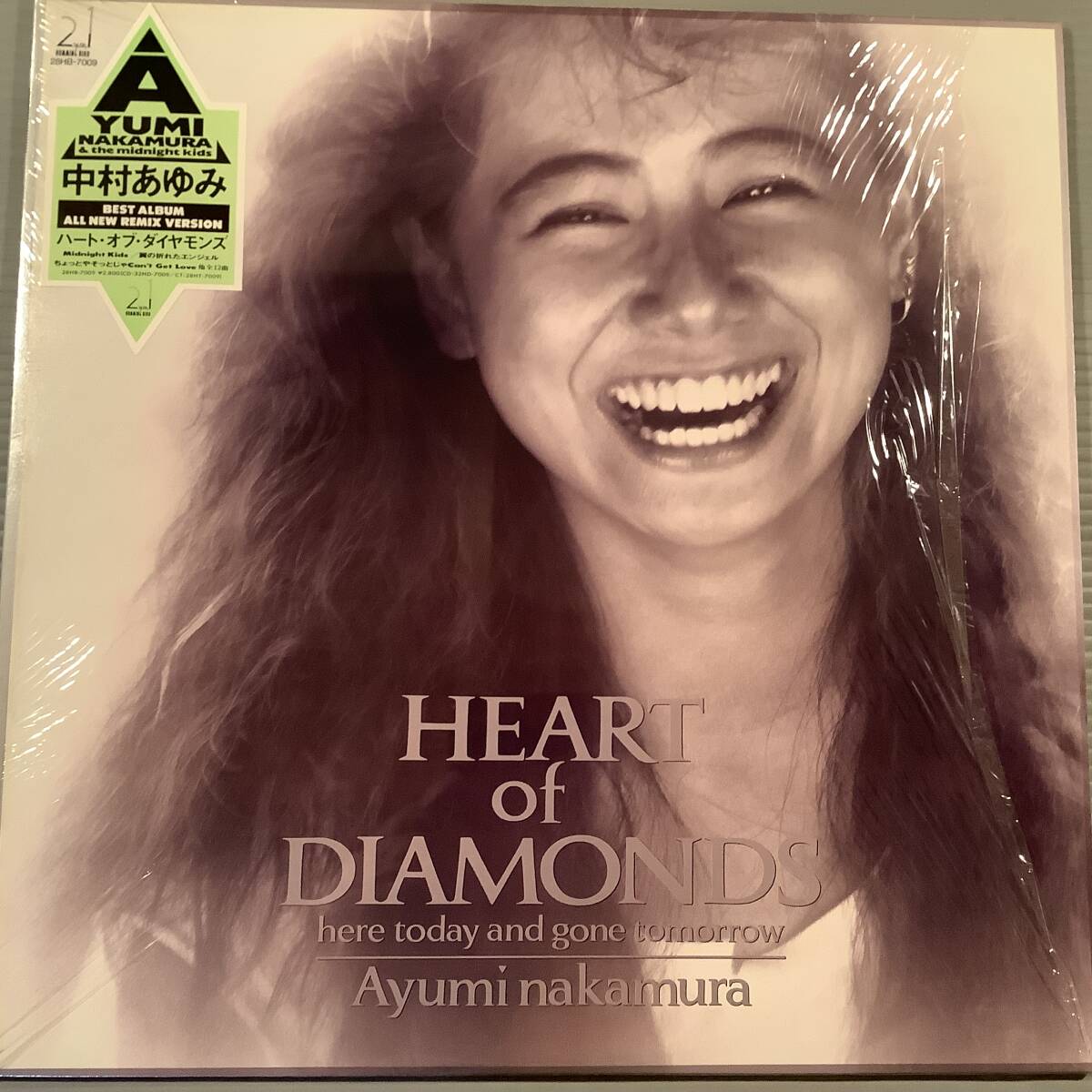 LP●中村あゆみ/ベスト〜ハート・オブ・ダイヤモンズ『翼の折れたエンジェル』『真夜中にラナウェイ』収録●ステッカーシュリンク付美品!拍卖