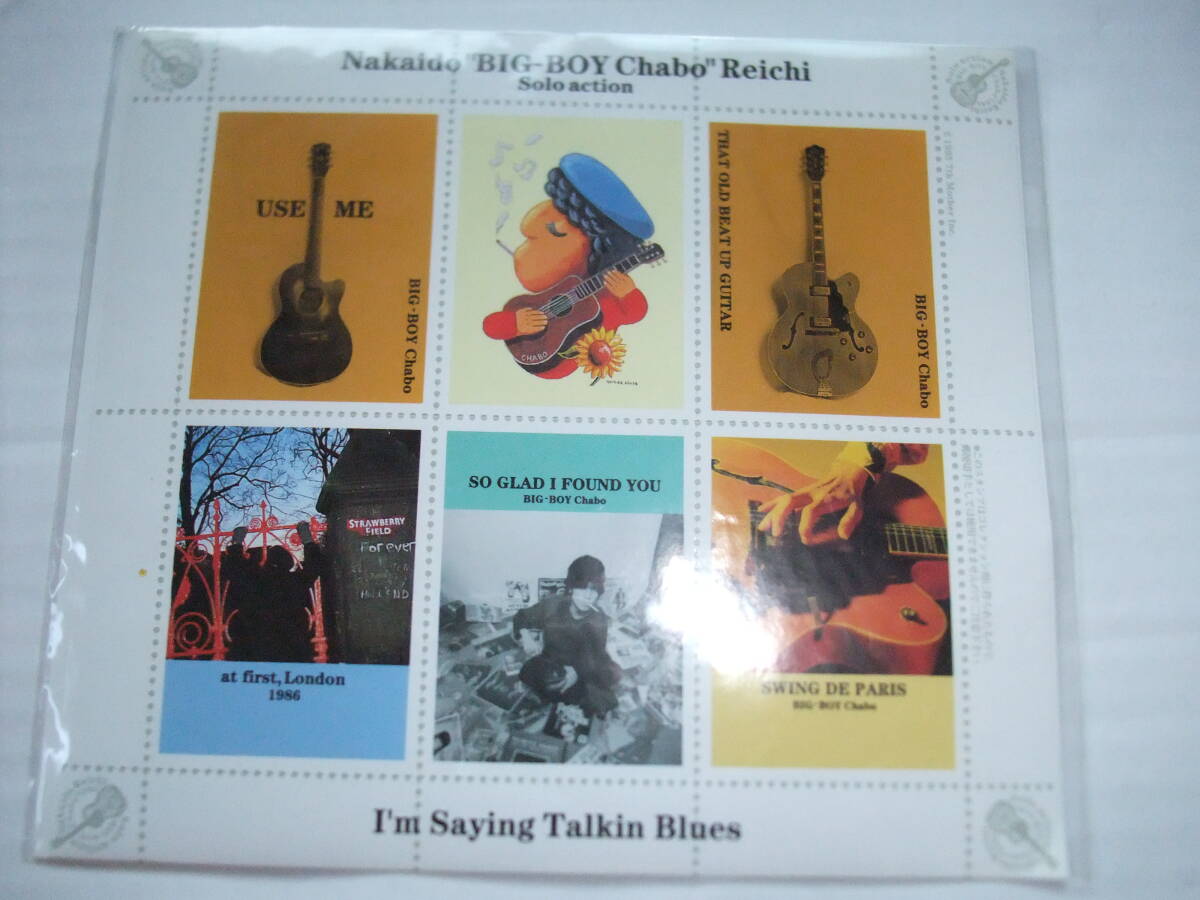 仲井戸 BIG-BOY Chabo 麗市 Solo Action 切手風ステッカー(台紙約13×15㎝) RCサクセション 麗蘭 拍卖