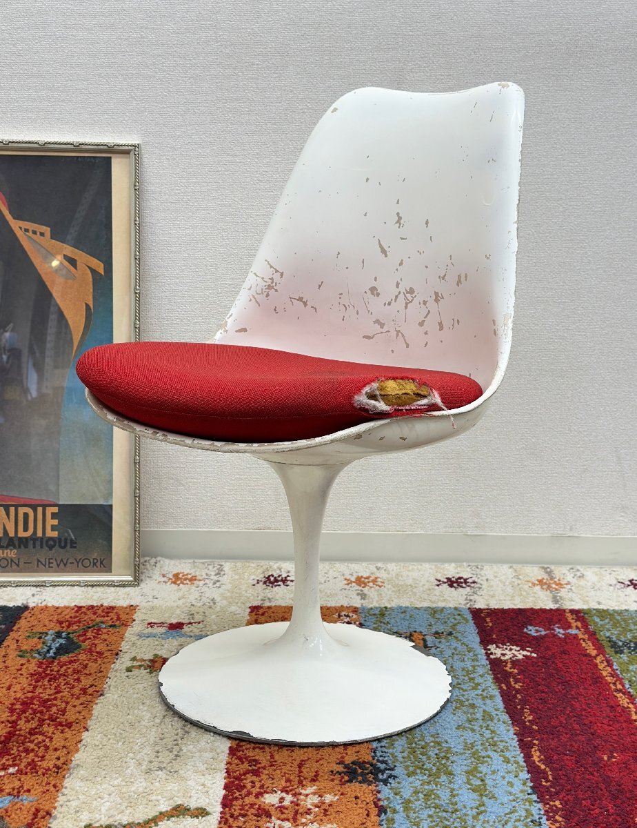 ヴィンテージ■Knoll/ノル■チューリップアームレスチェア エーロ・サーリネン ミッドセンチュリー 名作椅子 ダイニング★埼玉発送★拍卖