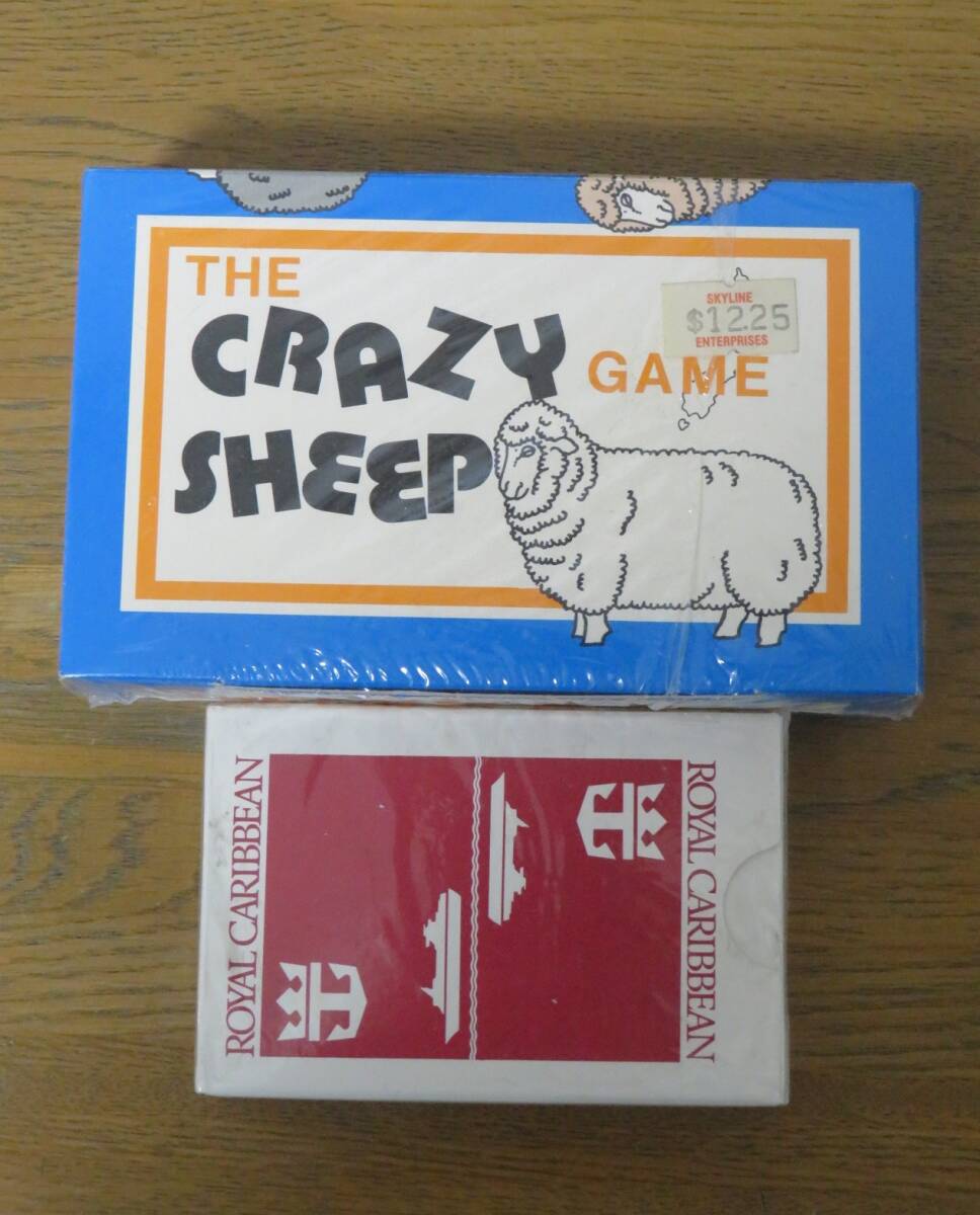 【ROYAL CARIBIAN】ロイヤルカリビアン記念トランプ&CRAZY SHEEPカードゲーム2点セット【未使用・未開封】拍卖