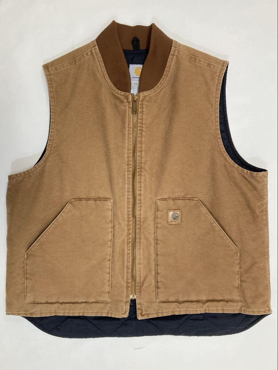 Carhartt ダックベスト V02 XLサイズ メキシコ産 BRN 90's カーハート拍卖