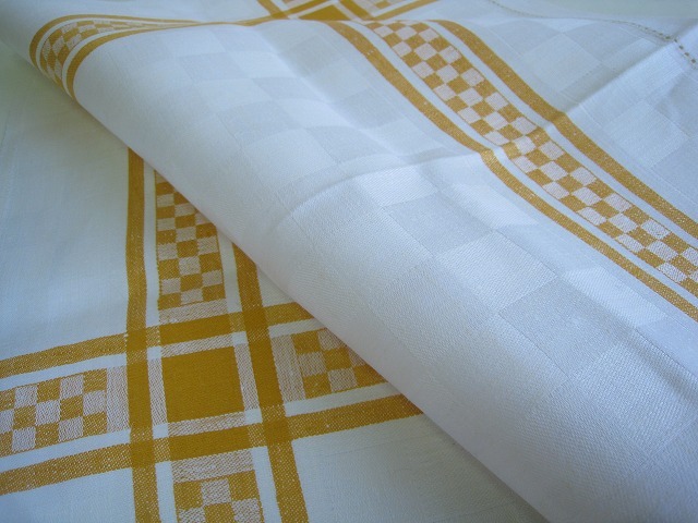 ドイツROSS社 キッチンクロス グラスリネン リネンクロス イエロー 麻拍卖