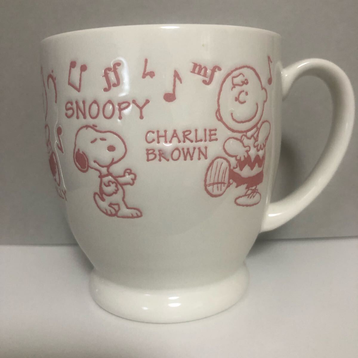 スヌーピー PEANUTS マグカップ 音符 music★Snoopy チャーリーブラウン ウッドストック ルーシー サリー シュローダー★ピーナッツ MUG拍卖